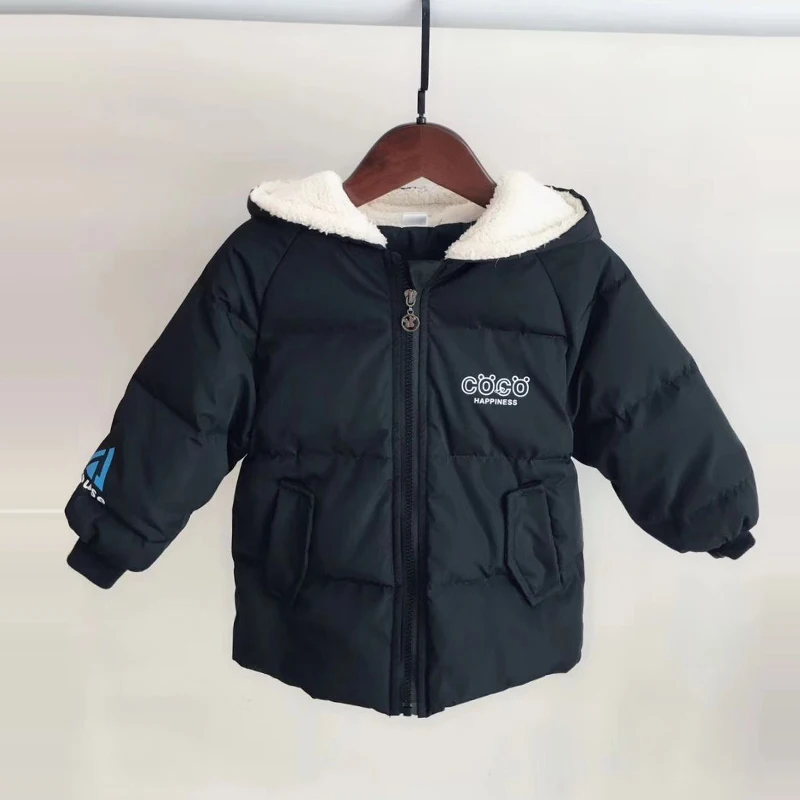 

Children Down Coat Parkas 6 5 years kids winter outerwear boys Girls casual warm thickening hoodies jacket for boy Baby Snowcoat