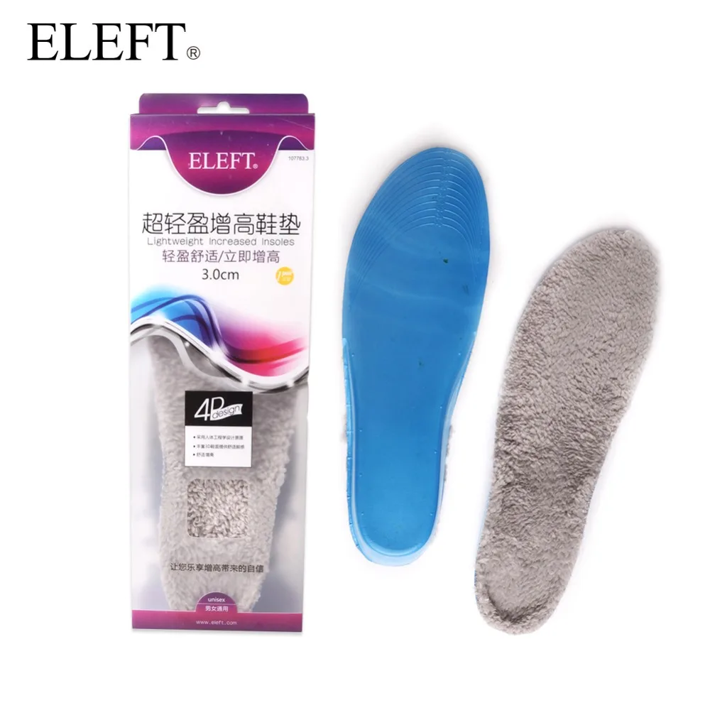 

ELEFT height increase 2 3cm up arch support orthopedic pad pads inserts foot care EVA elevator warm insoles for women men shoes