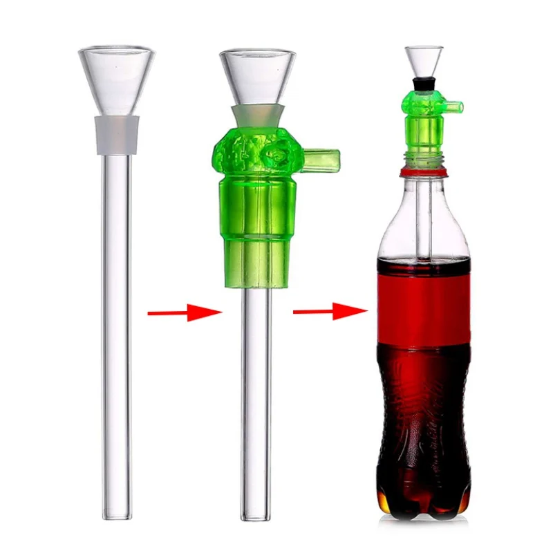 

Plastic Popular Bottle Pipe Shisha Hookah Pipes Sanitary Smoking Filter Hookahs Accessories Bottle Conversion Tools @