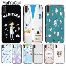 MaiYaCa nueva industria médica Doctor enfermera dientes ocupación teléfono caso para iPhone 8 7 6 6S Plus 5 5S SE XR X XS MAX Coque Shell