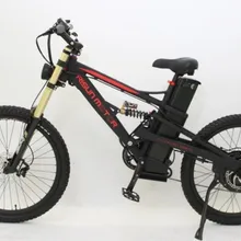 ЕС беспошлинный стиль черный или белый 48 в 1500 Вт Mustang горный Ebike 18Ah литий-ионный аккумулятор электрический велосипед зум тройной крона вилки