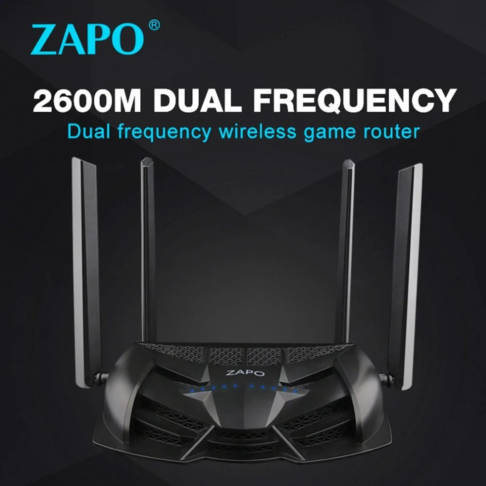 ZAPO 2600 м двухчастотный беспроводной игровой маршрутизатор беспроводной Wifi повторитель беспроводной AC Roteador Repetidor вращающийся антенный