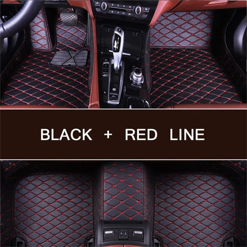 Leather Car Floor Mat Carpet Rug For Honda Hrv C Rv Urv B Rv Pilot