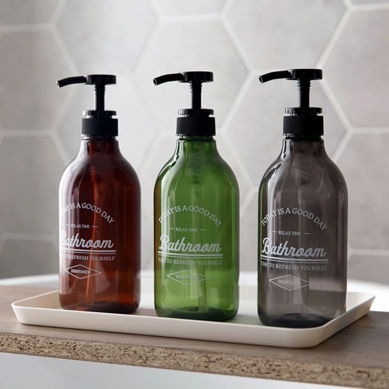 

Nordic Style Large capacity pressed Type Bottle Hand Lotion Shower Gel Refillable bottle Lotion Bottled Shampoo Lotion Bottle
