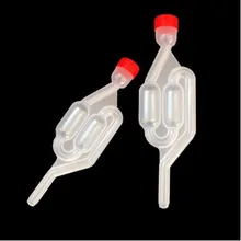 Высокое качество выхлоп односторонний для домашнего пивоварения вина ферментация воздушный замок обратный клапан водяные герметичные клапаны пластиковый воздушный замок