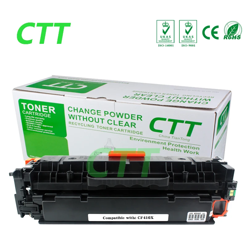 CF410X 410X cf410 cf410x (1 Pack) Black Laser Toner Cartridges
