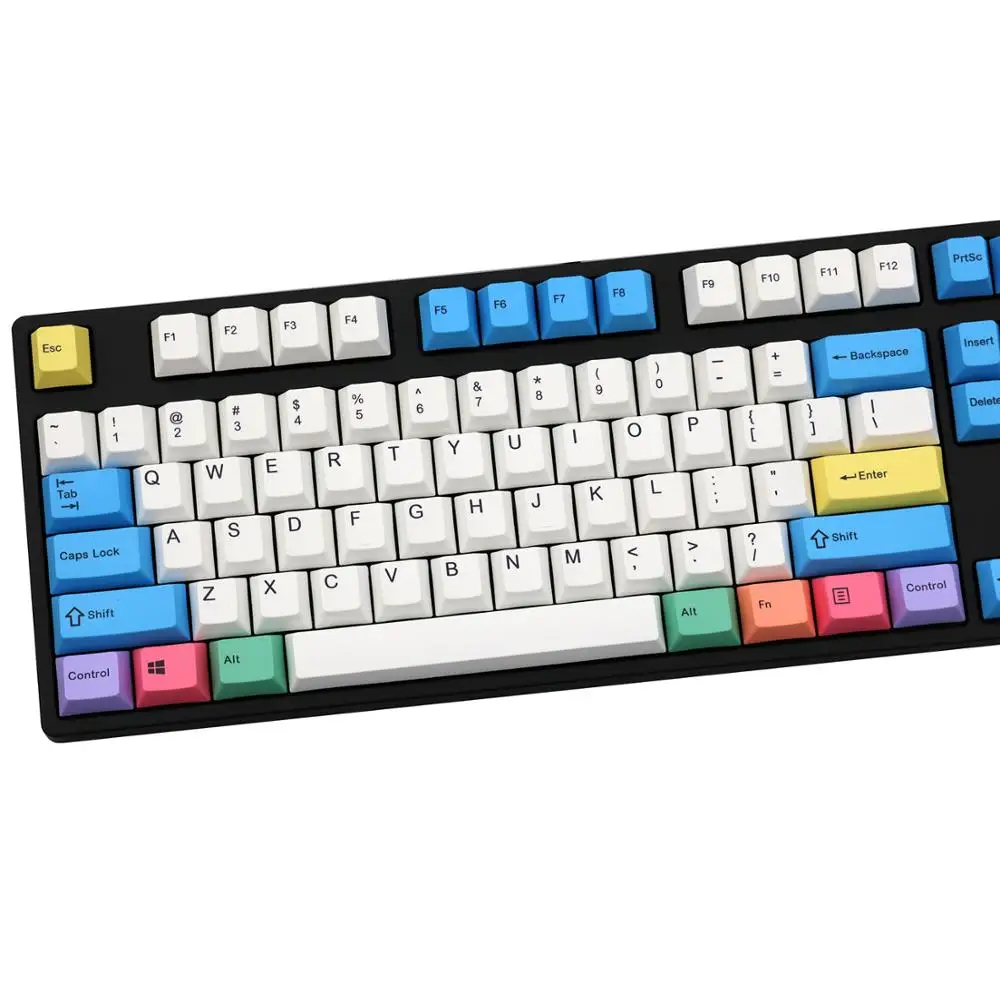 JKDK цветной мел 108 клавиш механическая клавиатура PBT keycaps Cherry Profile ANSI Layout только keycap