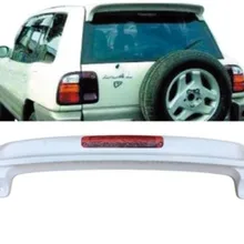 JIOYNG ABS Неокрашенный заднее крыло багажника выступ Спойлеры подходит для Toyota RAV 4 1995 1996 1997 1998(со светодиодный лампой