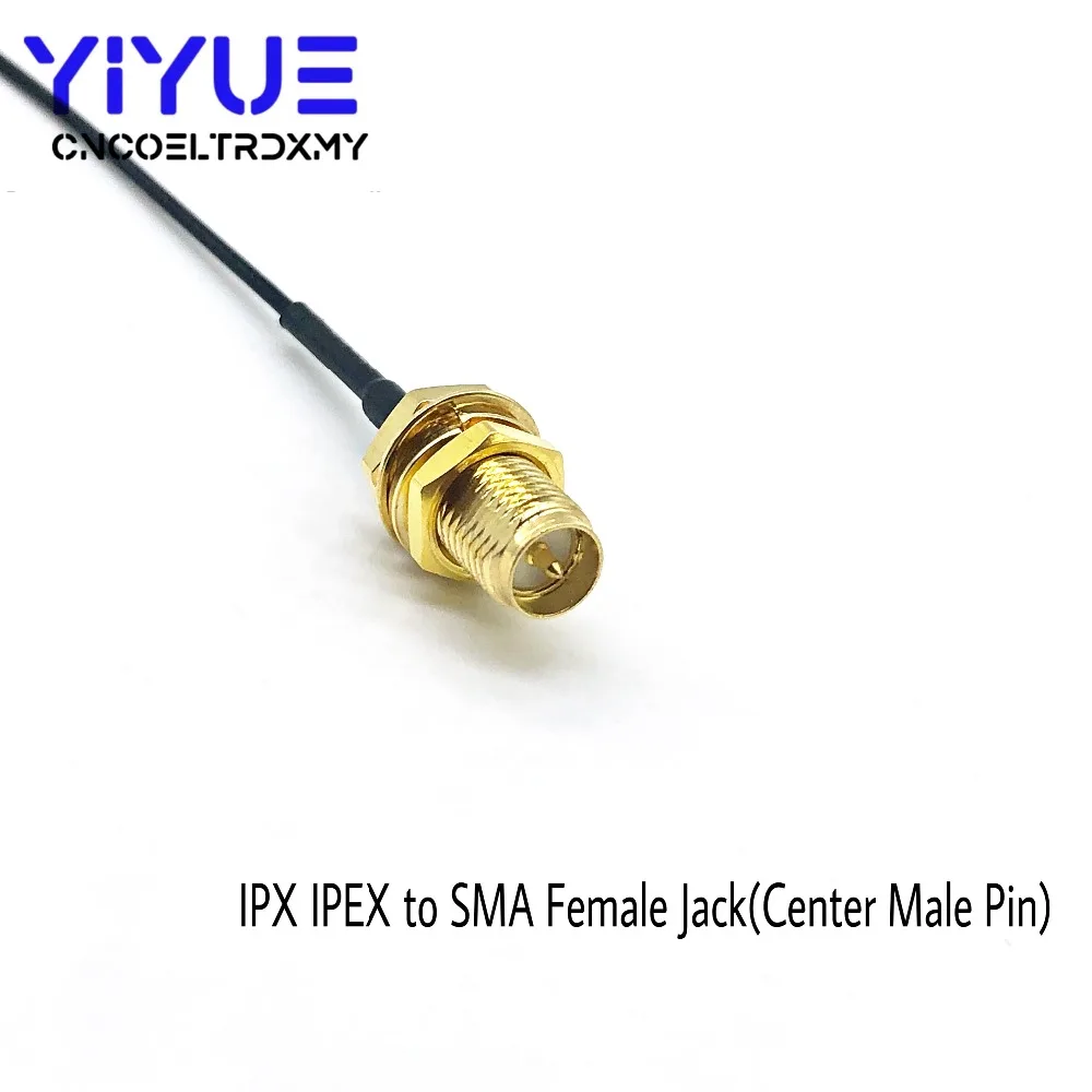 1 шт. для PCI WiFi карты U. FL IPX к RP-SMA женский (мужской булавки) РФ косичка кабель Джемпер 10 см