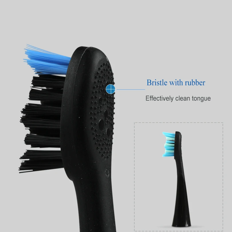SEAGO 4pcs/lot Electric Toothbrush Heads Fits For SG9896/SG987 Smart Snap-on Brush Head Replacement Tooth Brush Head with Rubber SEAGO 4pcs/lot Electric Toothbrush Heads Fits For SG9896/SG987 Smart Snap-on Brush Head Replacement Tooth Brush Head with Rubber