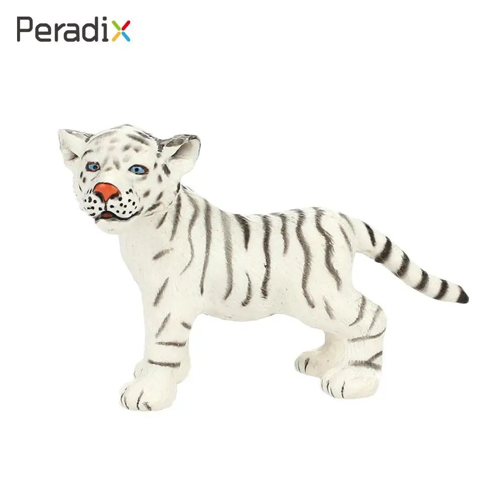 

1PC White Tiger Model White Tiger Toy Animal Model Puzzle Decoration Real Looking Entertainment Small Tiger Model Gift For Kids