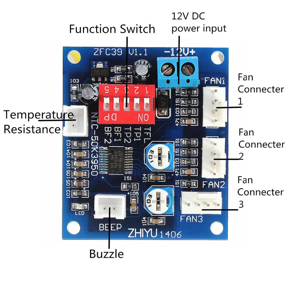 dc 12v pwm pc cpu fan temperature control speed controller cpu highdc 12v pwm pc cpu fan temperature control speed controller cpu high temp alarm in motor controller from home improvement on aliexpress com alibaba group