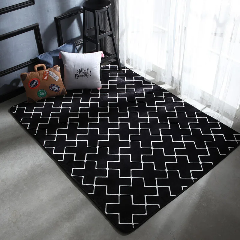 Carpet for Living Room Bedroom Plush Anti-Slip Carpet Mat Rug Europe Style alfombras para la sala moderna Decoration Maison