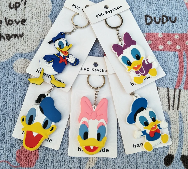 

IVYYE 1PCS Donald Duck Series Anime Key Chain PVC Figure Morty Keyring Toy Keychain Keyholder Birthday Gifts Unisex NEW