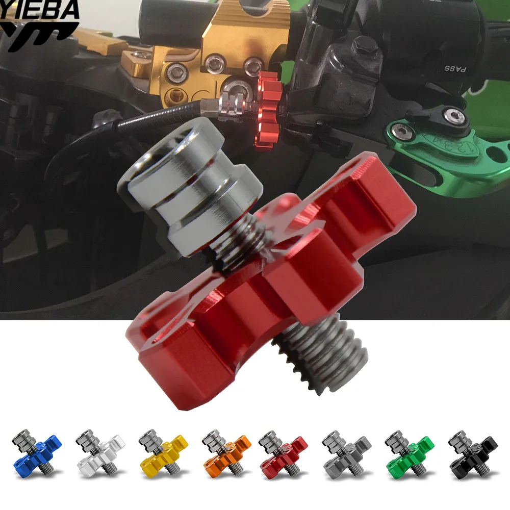 For HONDA CBR500R CB500F CB500X CB600F FZ6 N/S FZ6R XJ6 FZ8 FZ-1N fz1 Motorcycle CNC Billet Clutch Cable Wire Adjuster Screw M8