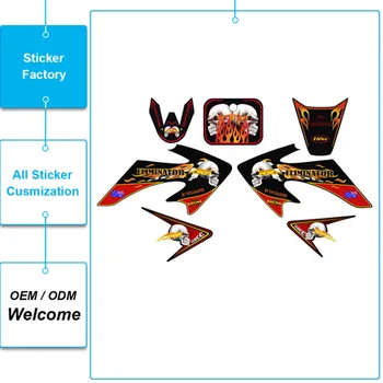 

UV protected waterproof PVC custom motor sticker