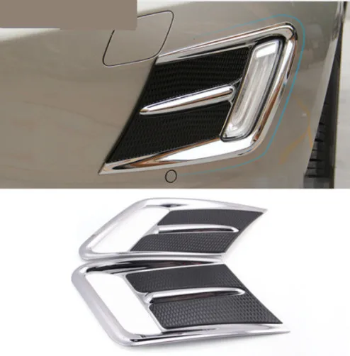 Najtaniej Chrome samochodów stylizacji przedniej światła przeciwmgielne rama lampy dekoracji wykończenia dla Volvo XC60 2014 17 akcesoria zewnętrzne do samochodu zmodyfikowane taśmy