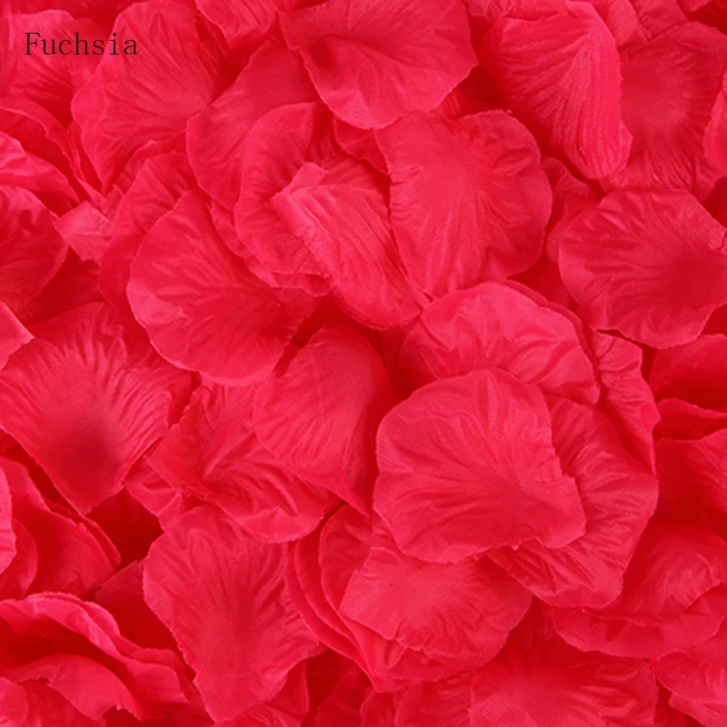 100 Pcs/ Set Fake Rose Flowers Petals Artificial Silk Flower Party
