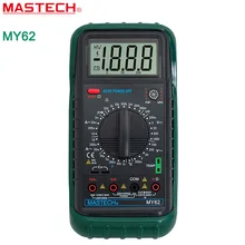 Амперметр Мультиметр MASTECH MY62 Цифровой Мультиметр Ручной ЦИФРОВОЙ МУЛЬТИМЕТР ж/Температура Емкость и hFE Тест Тестеры Метров