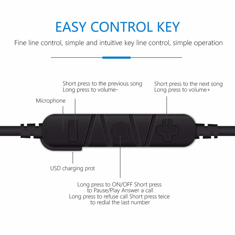 2019 лучшие Bluetooth наушники BASS CVC6.0 CSR8635 беспроводная водонепроницаемая Спортивная