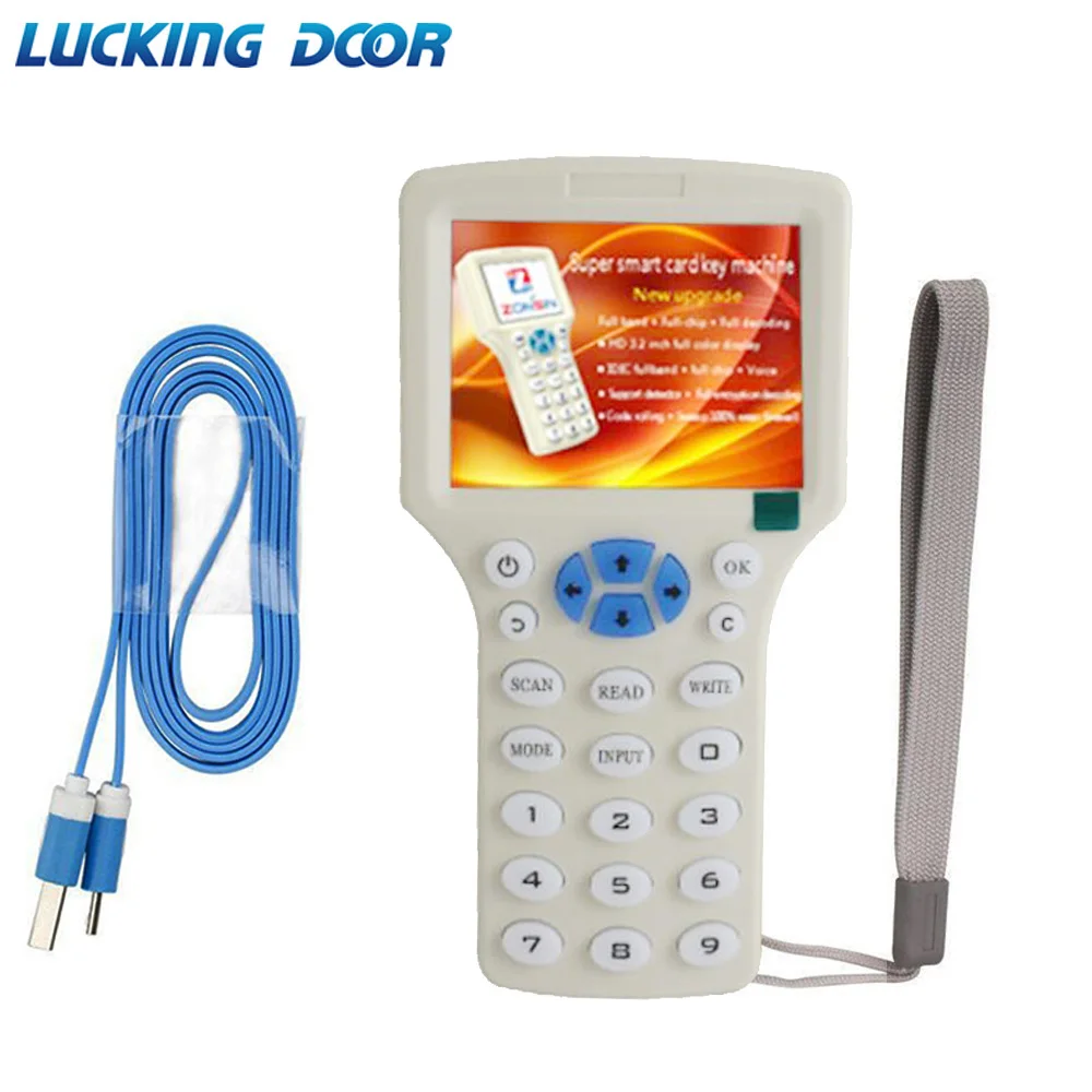 LUCKING DOOR full frequency RFID Copier ID IC Reader Writer copy M1 13.56MHZ Duplicator Copier+10pcs ID Card IC Card LUCKING DOOR full frequency RFID Copier ID IC Reader Writer copy M1 13.56MHZ Duplicator Copier+10pcs ID Card IC Card