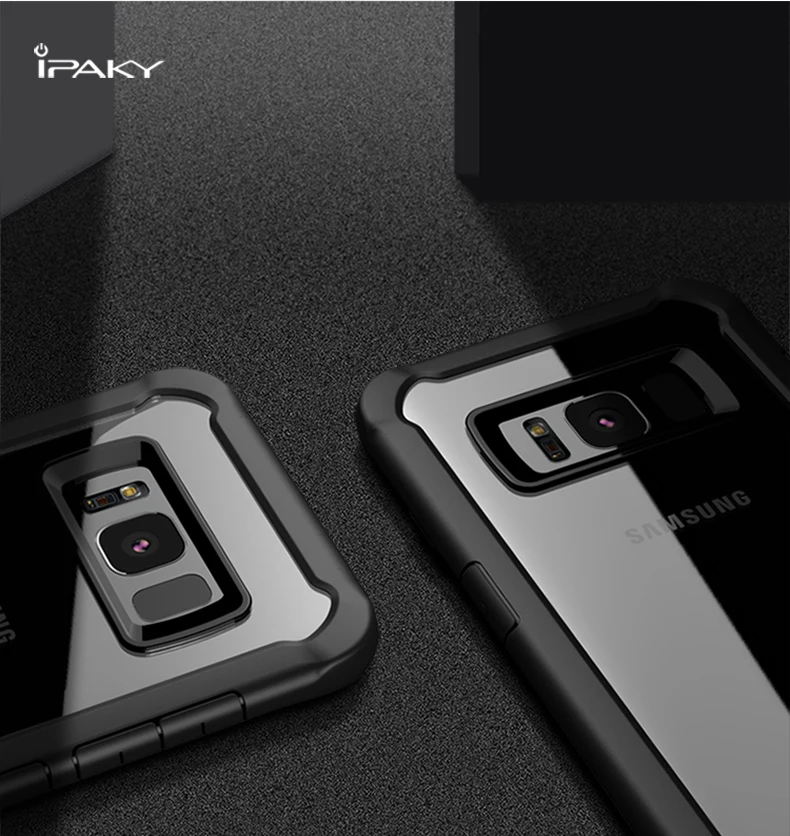 iPaky Brand transparent silicon for Samsung Galaxy S8 Case New Type Transparent Shockproof Phone Cover |