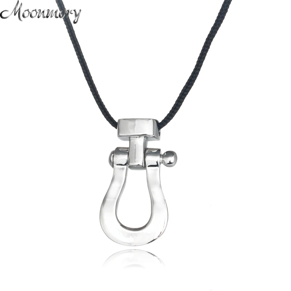 Moonmory 925 Sterling Sliver Sliding Necklace With Buckle Shaped