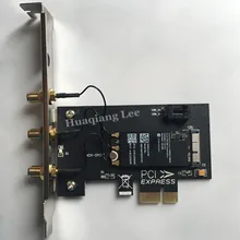 802,11+ Bluetooth 4,1 Broadcom BCM943602CS беспроводная wifi карта для настольных компьютеров с мини pci-e к PCI-E 1X адаптер