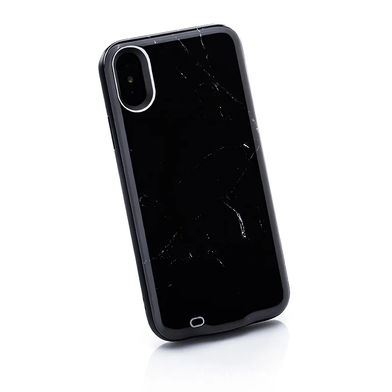 Kopen UVR voor iphone x batterij case Marmer Power Case Charger 6000 mah Draagbare Externe Batterij Power Bank Oplader voor iphone X