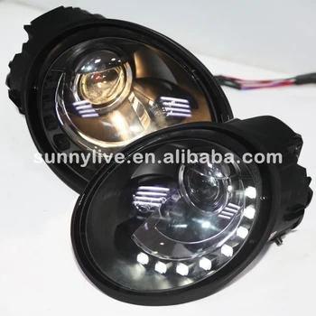 

FOR VOLKSWAGEN for Beetle LED Headlight 1998-2005 year Black Housing SN
