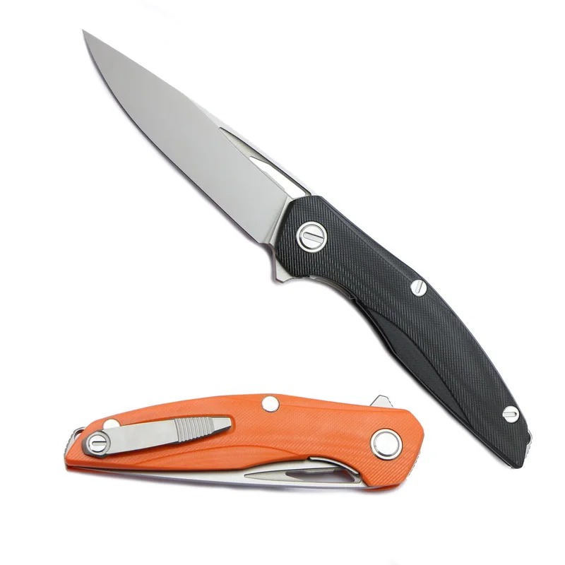 DICORIA Флиппер F111 D2 лезвие Сталь titanium + G10 ручка складной нож Открытый Отдых Охота