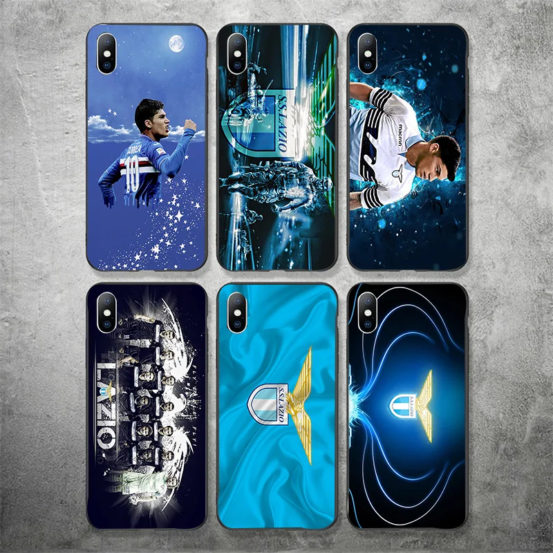 

Yinuoda Phone Case FC Shell For Ciro Immobile iphone DIY Picture Black Soft TPU For iPhone X XR XS MAX 7 8 7plus 6 6S 5S 5