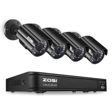 ZOSI 1080N HDMI DVR 1280TVL 720P HD Outdoor Home Security Camera System 8CH CCTV Video Surveillance DVR Kit TVI Camera Set