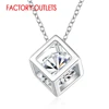 Collier à pendentif personnalisé en argent Sterling 925, pour décoration, bijoux à la mode, zircone cubique, pour femmes, fiançailles, fête ► Photo 1/6