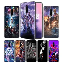 Avengers Endgame Thanos Marvel Superher Black Silicone Case Cover for OnePlus 6 6T 7 Pro 5G Ultra-thin TPU Phone Back Protective