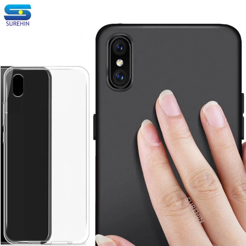Мягкий чехол SUREHIN для iPhone XS MAX 11 Pro X XR 8 7 6S plus матовый прозрачный силиконовый