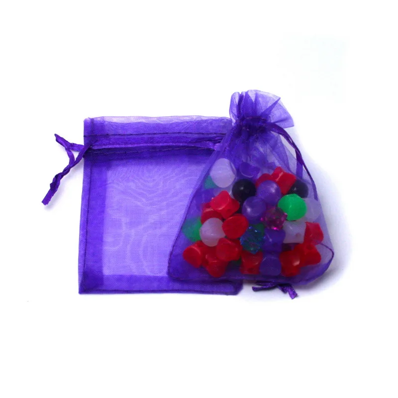 10pcs 7x9 9x12 10x15 13x18cm Drawstring Organza Bags Jewelry Packaging Bags Wedding Party Favor Gift Bags Jewelry Pouches 