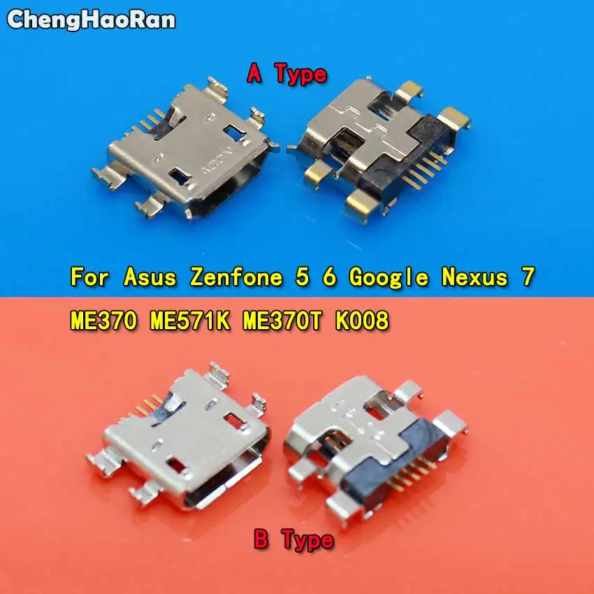 Chenghaoran 2 Pz Micro Usb Porta Di Ricarica Connettore Presa Jack Dock Per Asus Zenfone 5 6 Google Nexus 7 Me370 Me571K Me370T K008