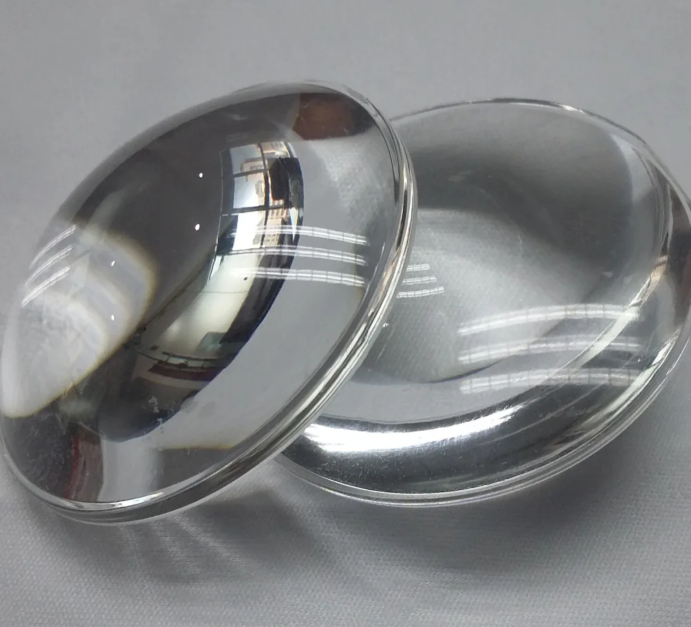2PCS 40mm Dia Aspheric PMMA Plastic Focal Length 16mm Plano LED Convex