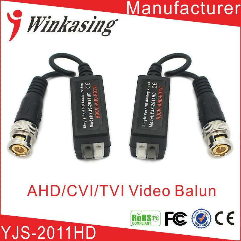 20PCS/10Pairs 2011HD high quality UTP AHD Twisted BNC CCTV  video balun transmitter