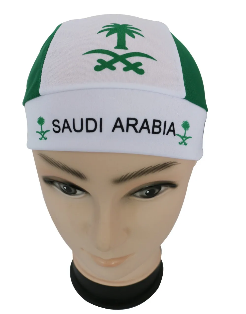 2018 New Casual Outdoor Sport Saudi Arabia Flag Printed Durag Cap Bandana For Mensin Skullies