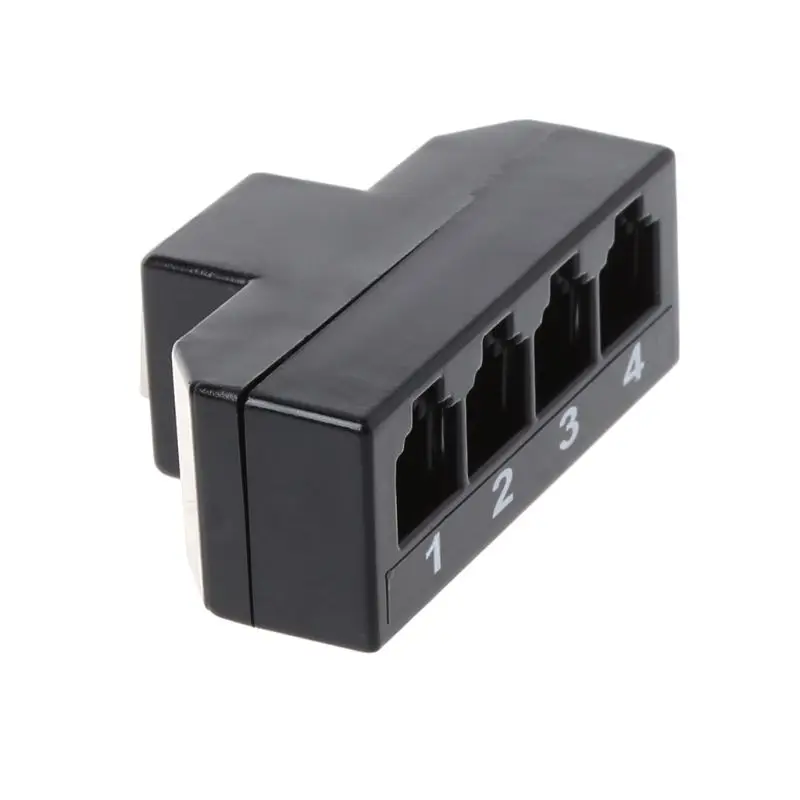 1 шт. сетевых инструментов RJ11 6P4C Женский до 4 Ethernet RJ45 8P8C Мужской F/M Адаптер телефонный кабель