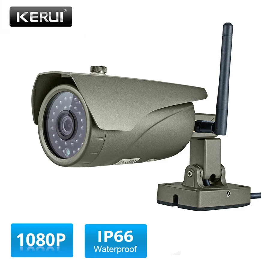 KERUI Full HD 1080P просмотр в реальном времени WIFI ip камера P2P 2.0MP Водонепроницаемая