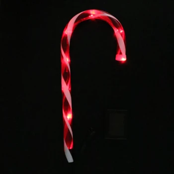 

Solar Christmas Candy Cane Pathway Markers for Indoor/Outdoor Decor Lights Perfect As Path Lights In-Ground Lights
