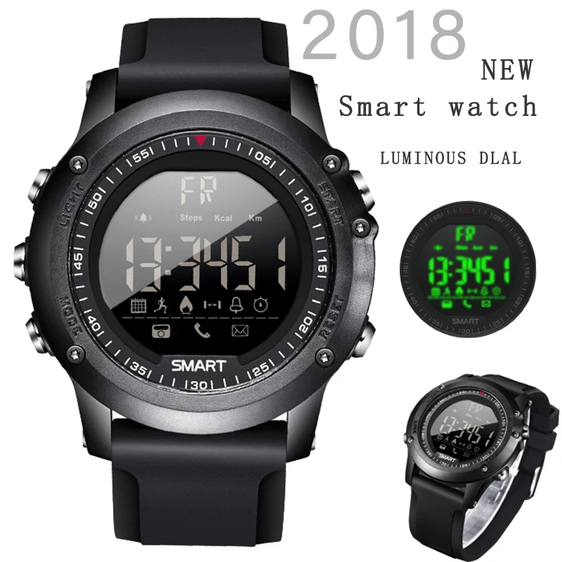 2018NEW BANGWEI Smart watches Mens 50 Meters Depth Waterproof Sports Brand Riding Ascend Fitness Timing Smart Digital watch Men