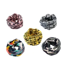 Детский зимний теплый шарф со звездами для девочек и мальчиков, Детские шейные шарфы с кольцом