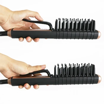 

2 in 1 Fast Hair Straightener Comb Ionic hair Electric brush ceramic comb anion Hair Brush Irons Auto Straight Hair Comb brush