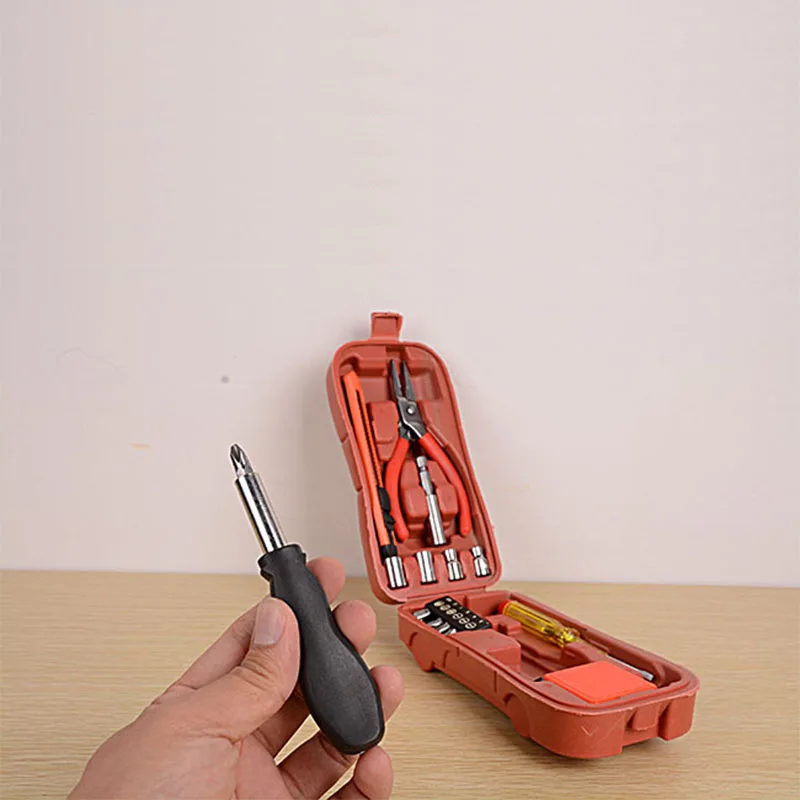 Plastic box 16 in 1 household tool kit for vehicle home appliances furniture computer monitoring equipment bicycle repair kit Plastic box 16 in 1 household tool kit for vehicle home appliances furniture computer monitoring equipment bicycle repair kit