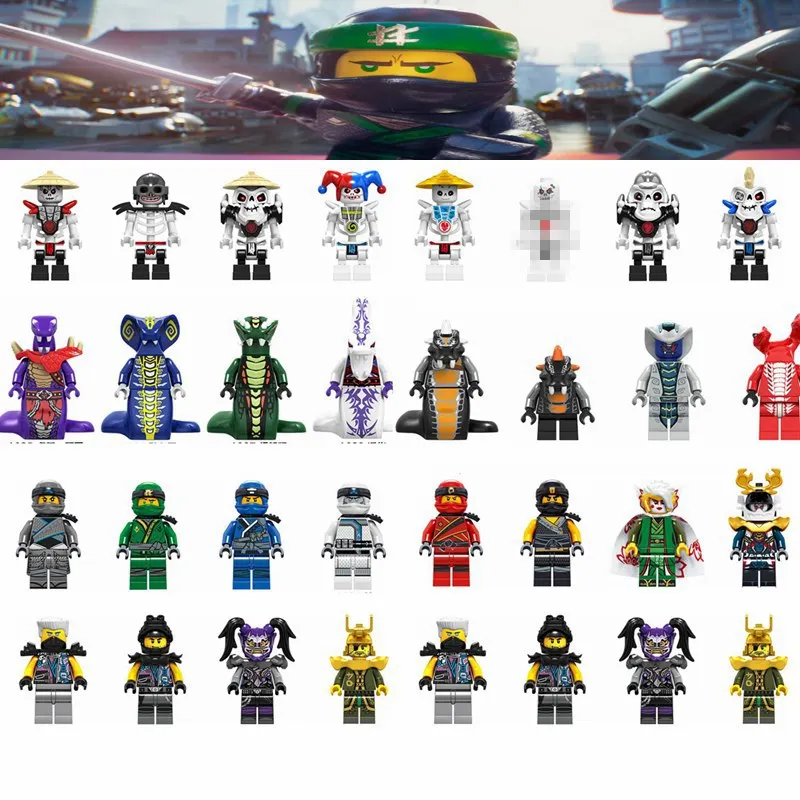 

Legoings Ninjago Bone Soldier Chopov Krazi Jay Cole Zane Lloyd Building Blocks Toys For Children Compatible with Legoing Figures