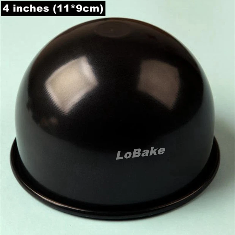 

(2pcs/lot) Latest non-stick 11*9cm Deepen half ball hat cap shape pudding tart mold cup cake mould DIY baking tools for cakes